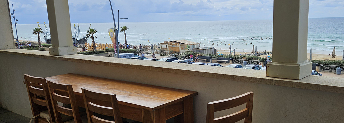 vue depuis la terrasse de l'appartement numéro 3 au1er étage