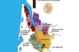 La carte du vignoble bordelais
